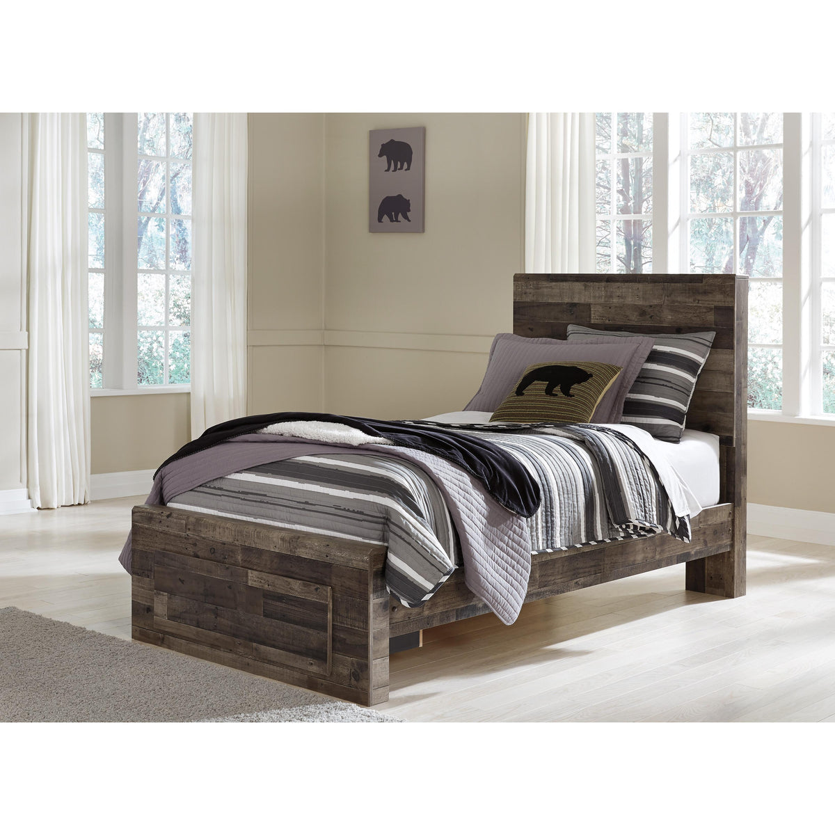  Benchcraft Derekson B200-53 Twin Panel Headboard IMAGE 5
