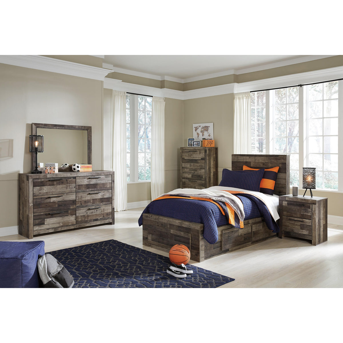  Benchcraft Derekson B200-53 Twin Panel Headboard IMAGE 6