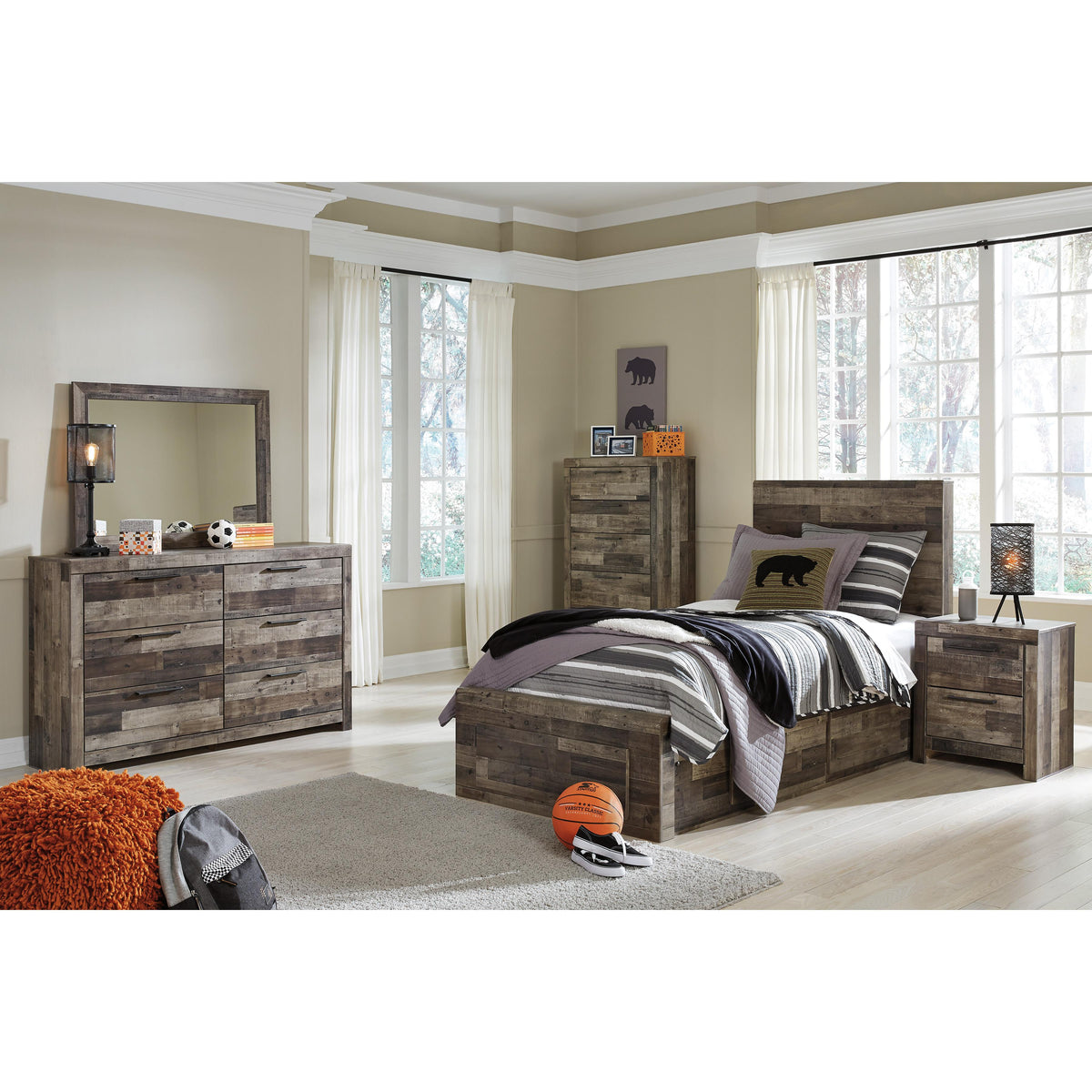  Benchcraft Derekson B200-53 Twin Panel Headboard IMAGE 7