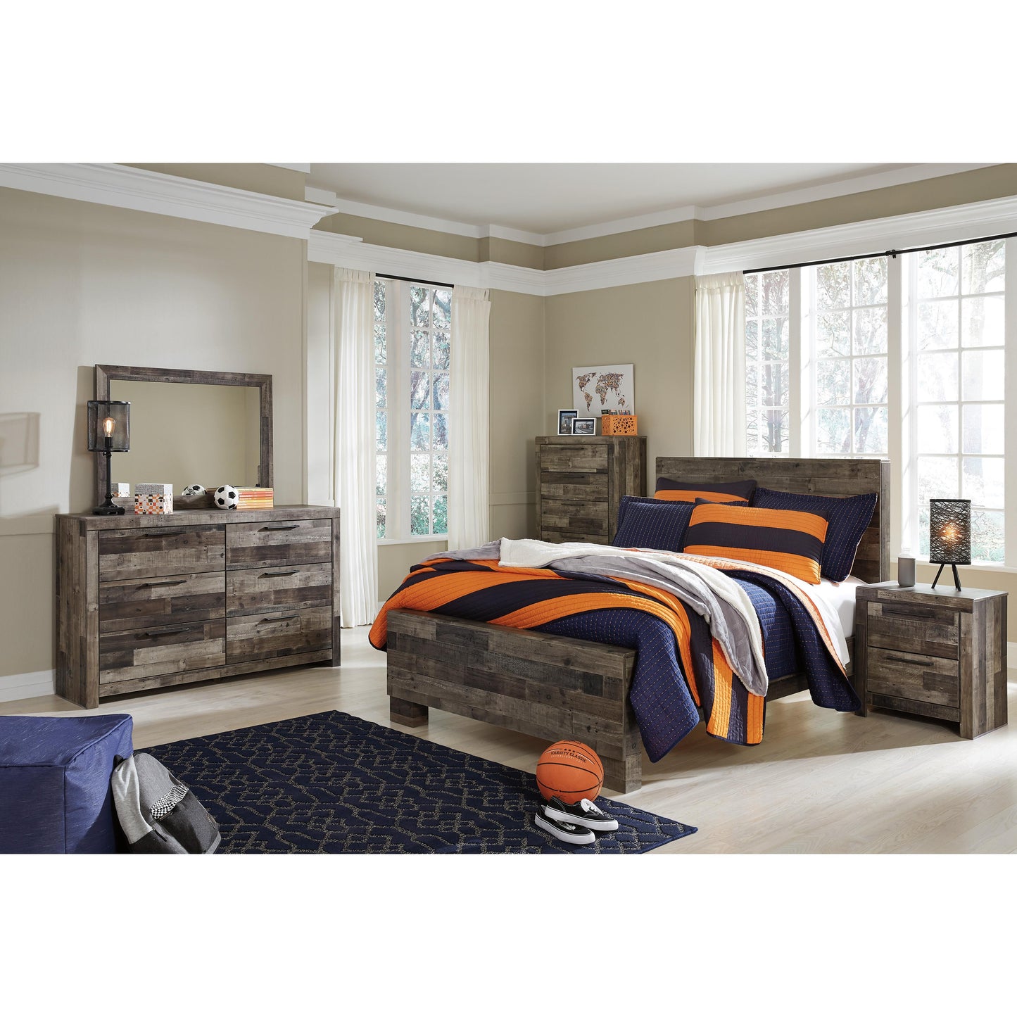 Benchcraft Derekson B200-86 Full Panel Rails IMAGE 3