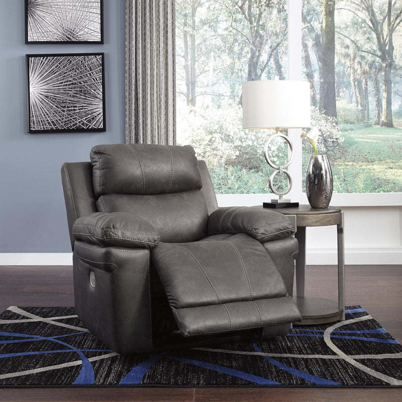 Signature Design by Ashley Erlangen Power Leather Look Recliner 3000413 IMAGE 5