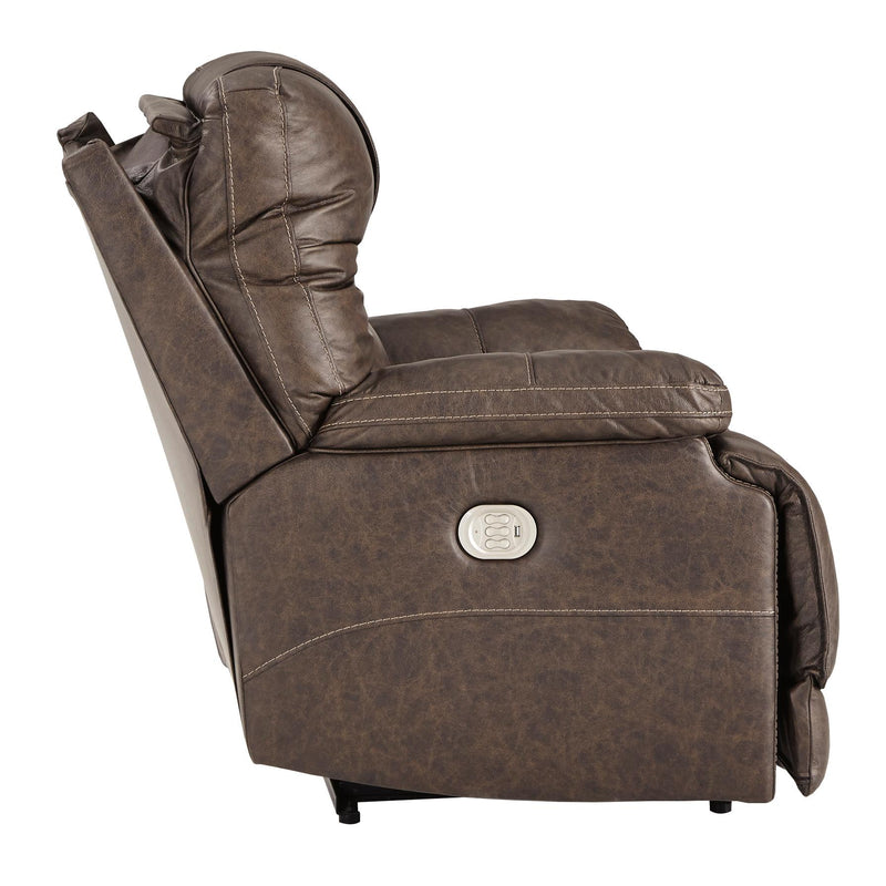 Signature Design by Ashley Wurstrow Power Leather Match Recliner U5460313 IMAGE 3