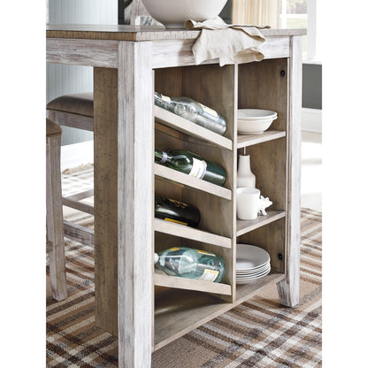  Signature Design by Ashley Skempton Counter Height Dining Table with Trestle Base D394-32 IMAGE 2