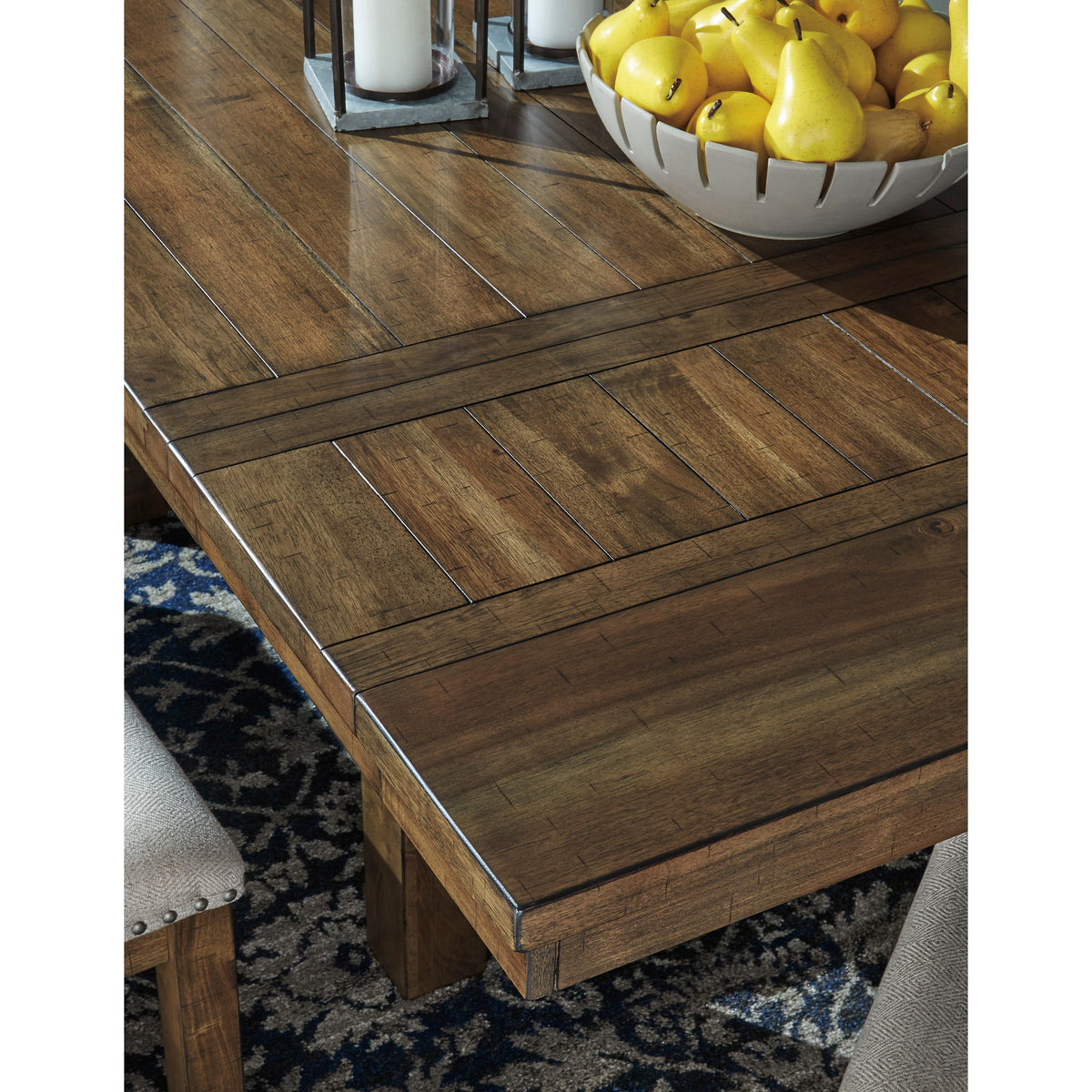  Signature Design by Ashley Moriville Dining Table with Trestle Base D631-45 IMAGE 3
