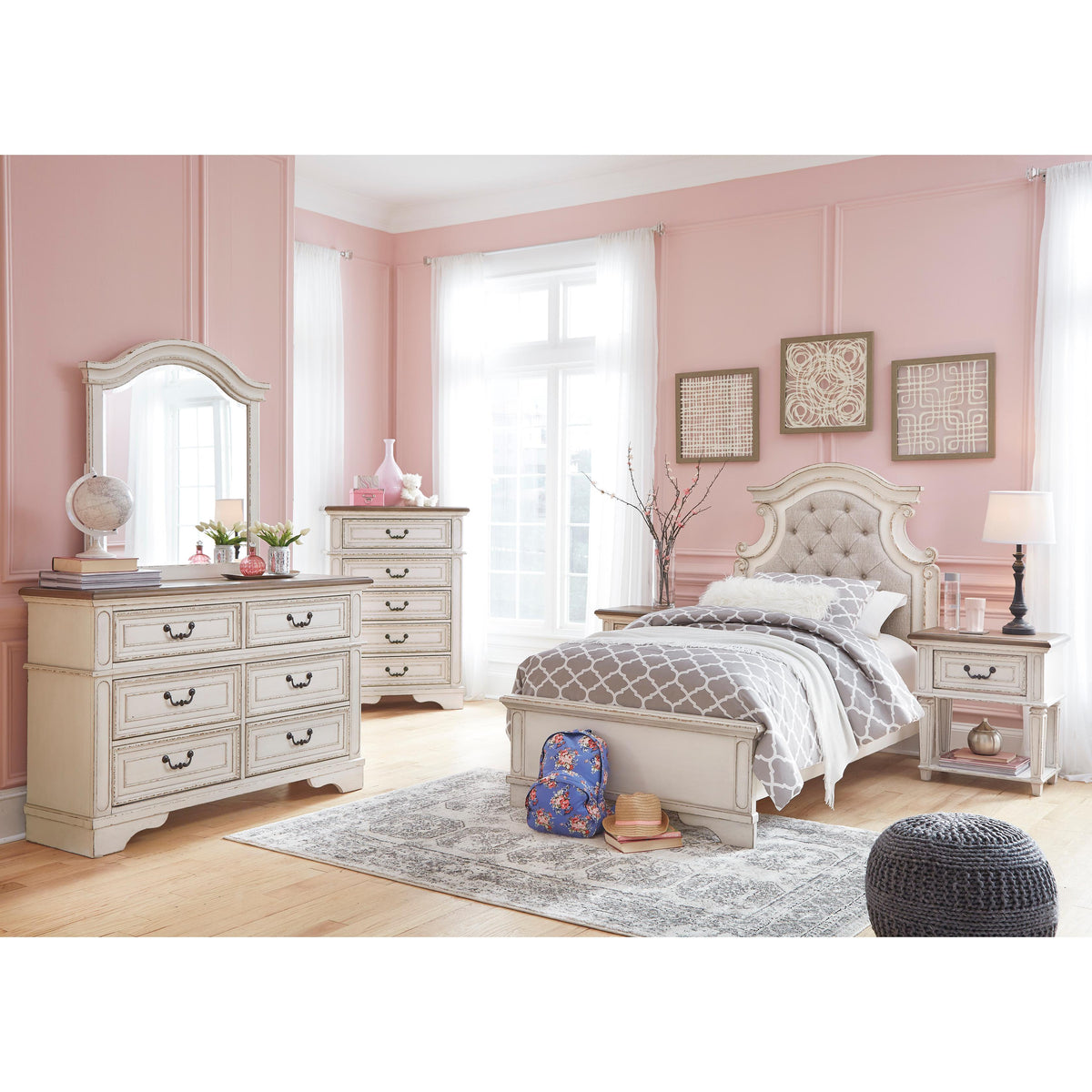  Signature Design by Ashley Realyn 1-Drawer Kids Nightstand B743-91 IMAGE 6