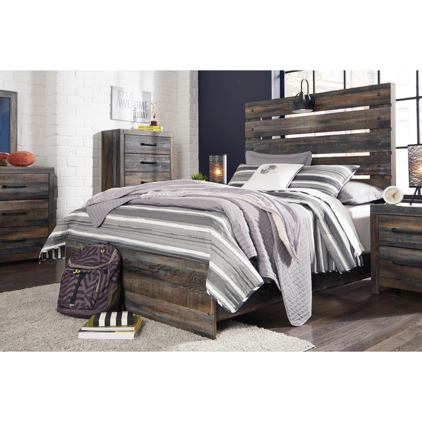  Signature Design by Ashley Drystan B211B3 Full Panel Bed IMAGE 5