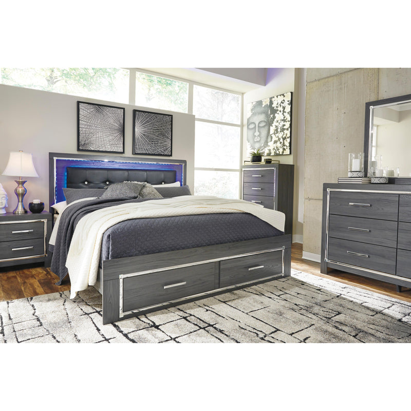 Signature Design by Ashley Lodanna King Upholstered Panel Bed with Storage B214-58/B214-56S/B214-97 IMAGE 11