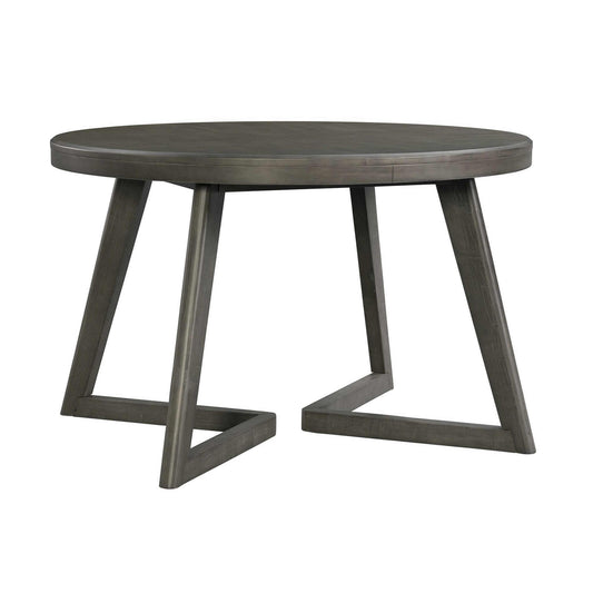  Elements International Round Cross Dining Table DCR500RDTE IMAGE 1