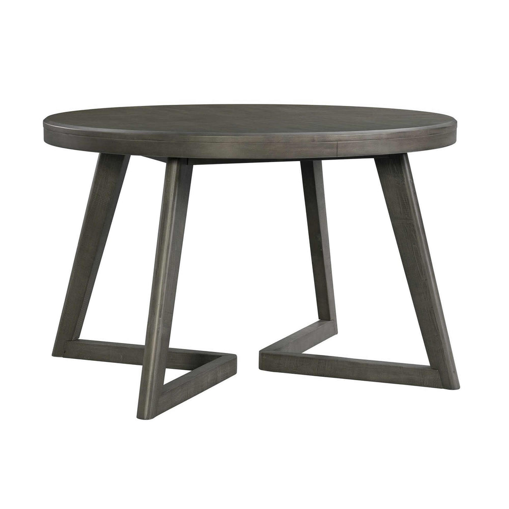  Elements International Round Cross Dining Table DCR500RDTE IMAGE 1