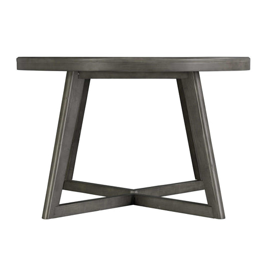  Elements International Round Cross Dining Table DCR500RDTE IMAGE 2