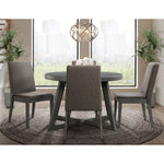  Elements International Round Cross Dining Table DCR500RDTE IMAGE 4
