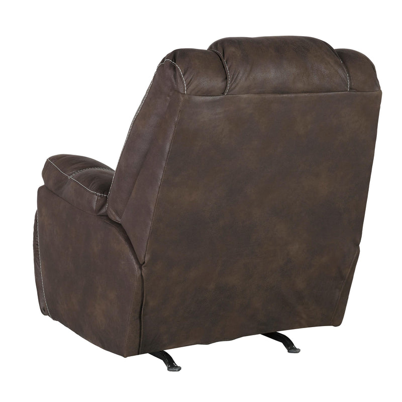 Signature Design by Ashley Warrior Fortress Power Rocker Leather Look Recliner 4670198 IMAGE 3