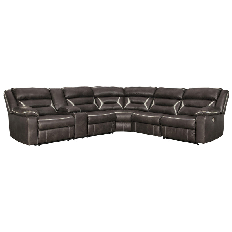 Signature Design by Ashley Kincord Power Reclining Leather Look 4 pc Sectional 1310459/1310477/1310446/1310462 IMAGE 1