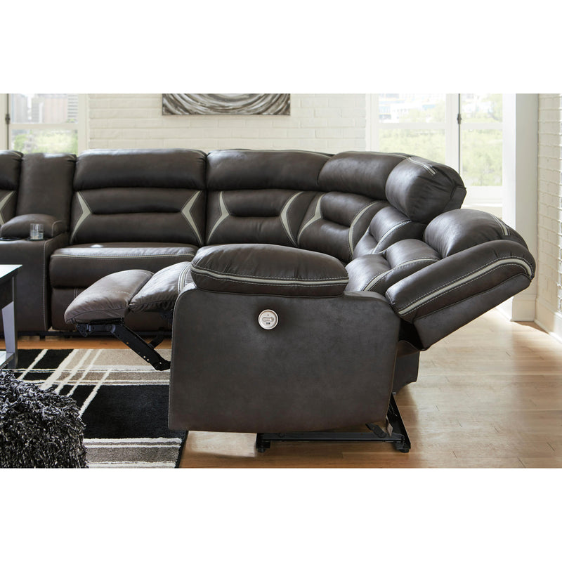 Signature Design by Ashley Kincord Power Reclining Leather Look 4 pc Sectional 1310459/1310477/1310446/1310462 IMAGE 7