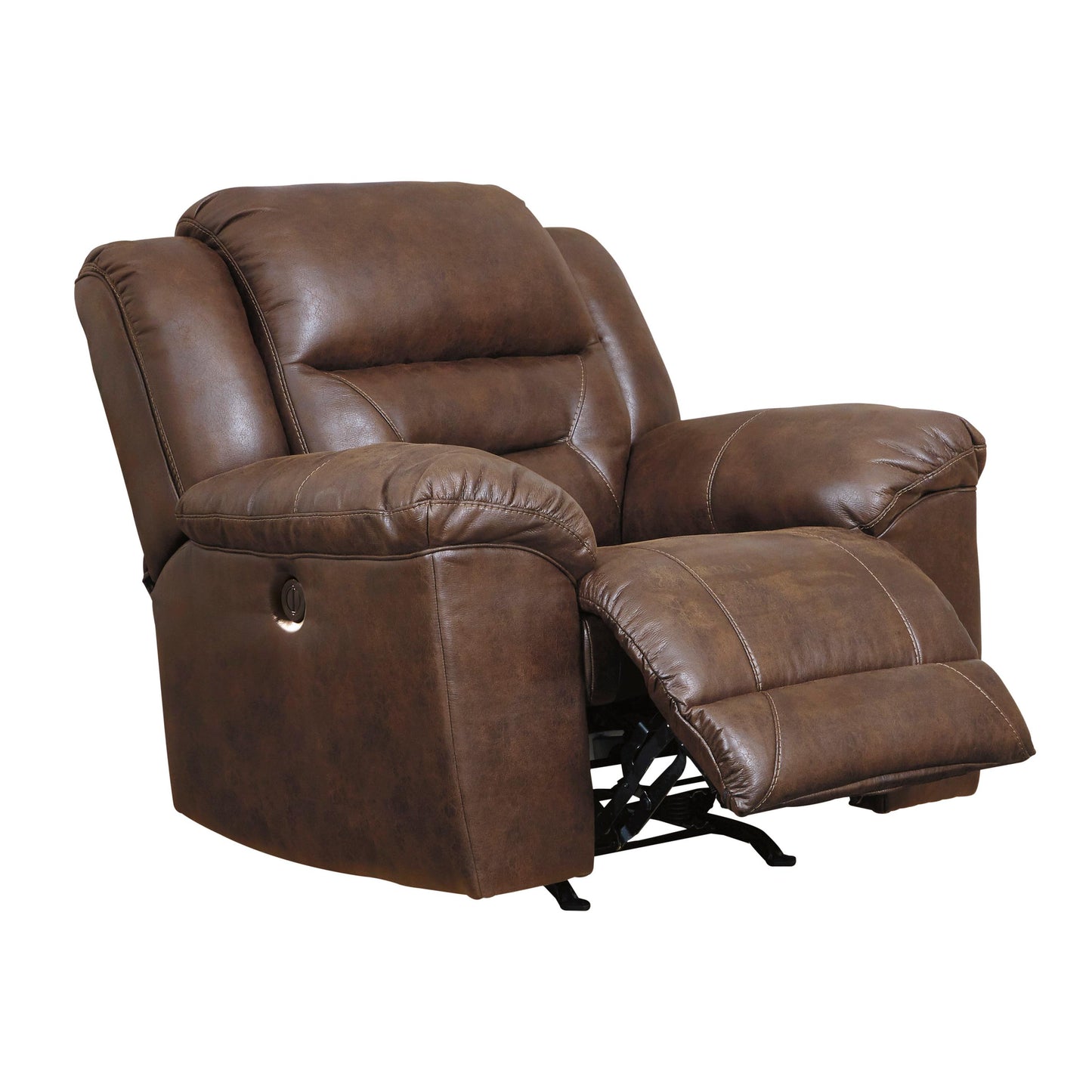 Signature Design by Ashley Stoneland Power Rocker Leather Look Recliner 3990498 IMAGE 3