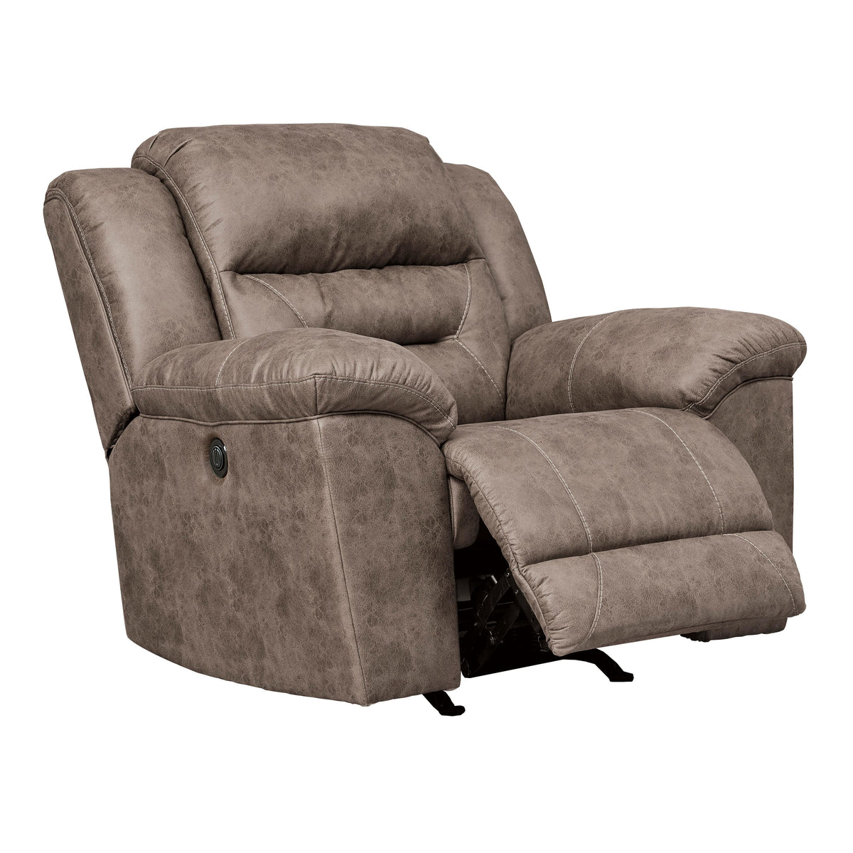  Signature Design by Ashley Stoneland Power Rocker Leather Look Recliner 3990598 IMAGE 3