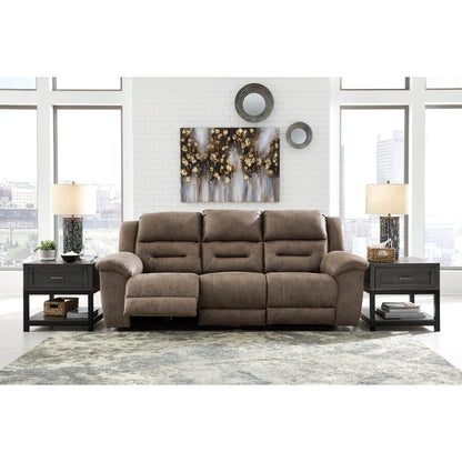 Signature Design by Ashley Stoneland Reclining Leather Look Sofa 3990588 IMAGE 4