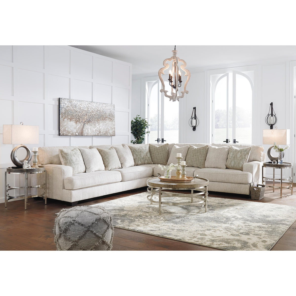  Signature Design by Ashley Rawcliffe Fabric 3 pc Sectional 1960466/1960477/1960467 IMAGE 3