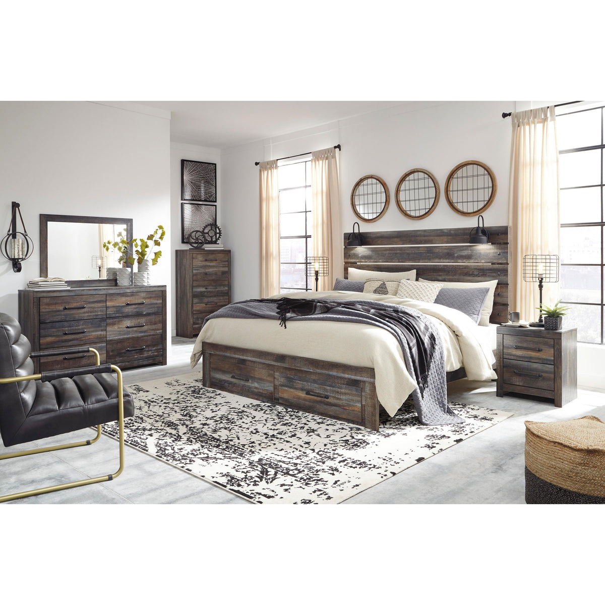  Signature Design by Ashley Drystan King Panel Bed with Storage B211-58/B211-56S/B211-97 IMAGE 7