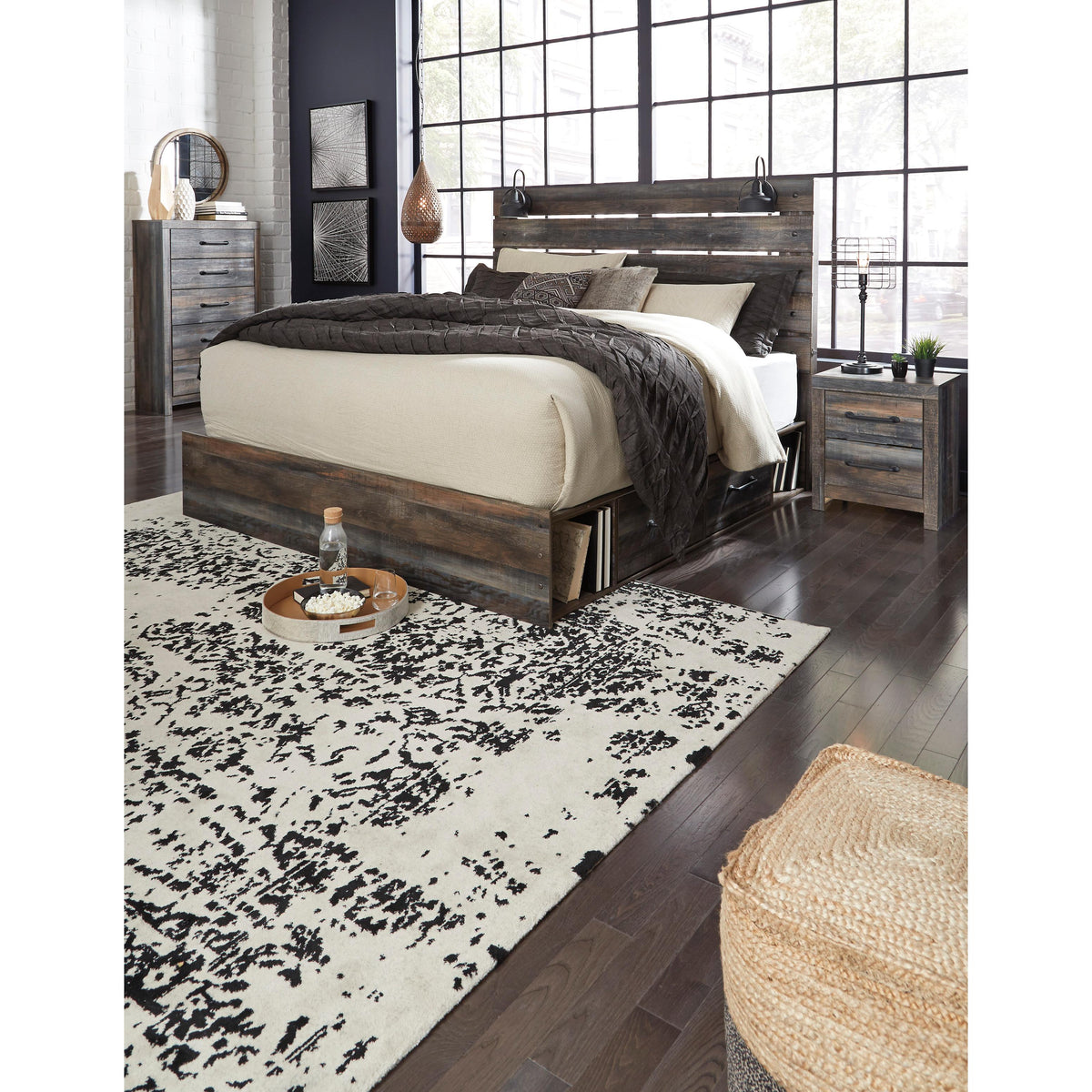  Signature Design by Ashley Drystan King Panel Bed with Storage B211-58/B211-56/B211-160/B100-14 IMAGE 4