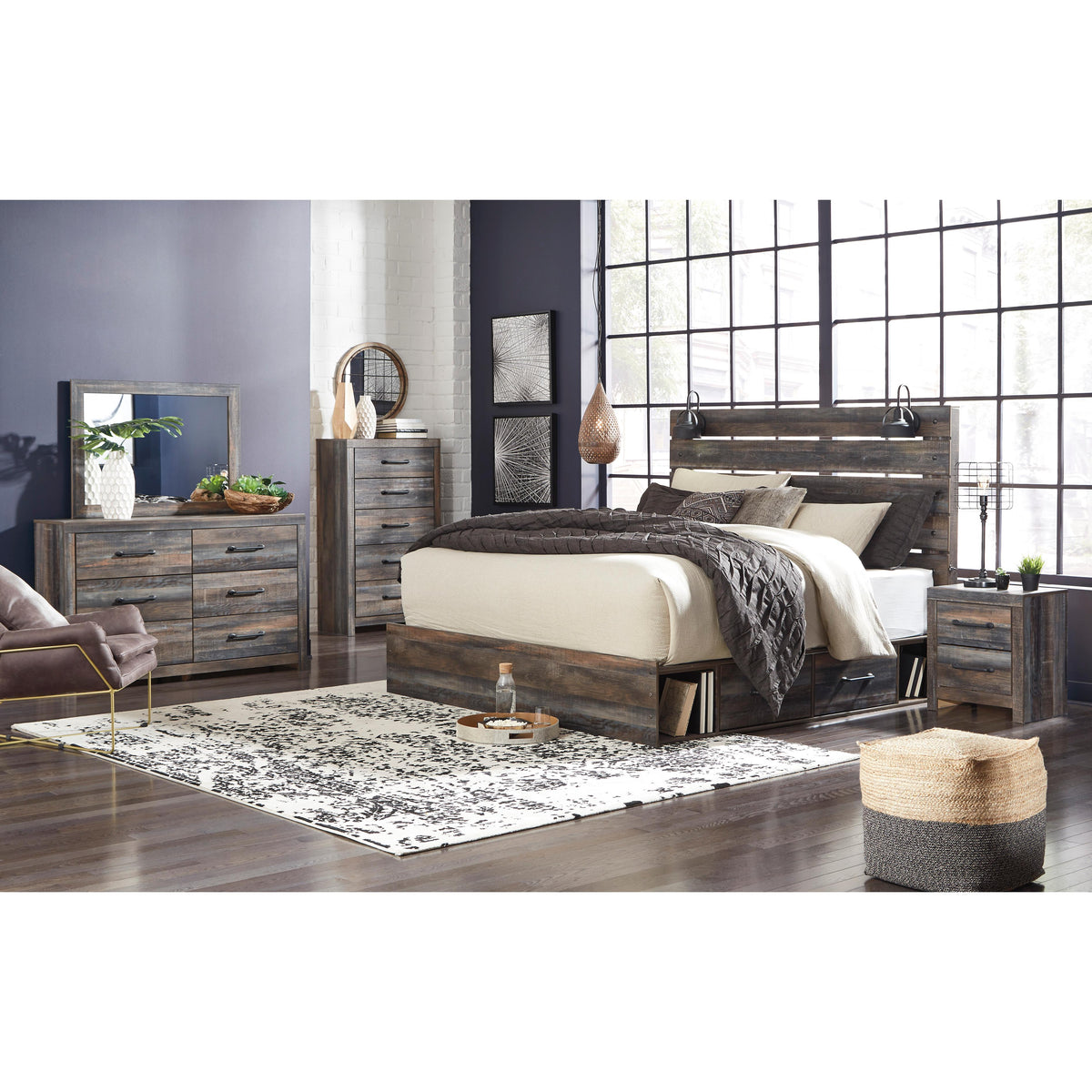  Signature Design by Ashley Drystan King Panel Bed with Storage B211-58/B211-56/B211-60/B211-60/B100-14 IMAGE 5