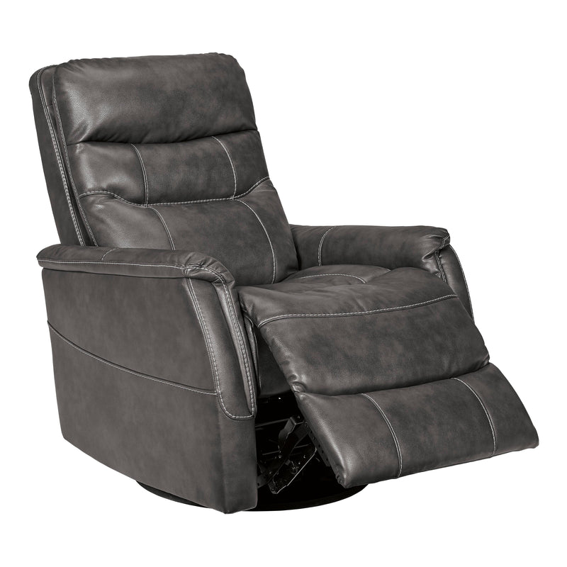 Signature Design by Ashley Riptyme Swivel Glider Leather Look Recliner 4640261 IMAGE 3