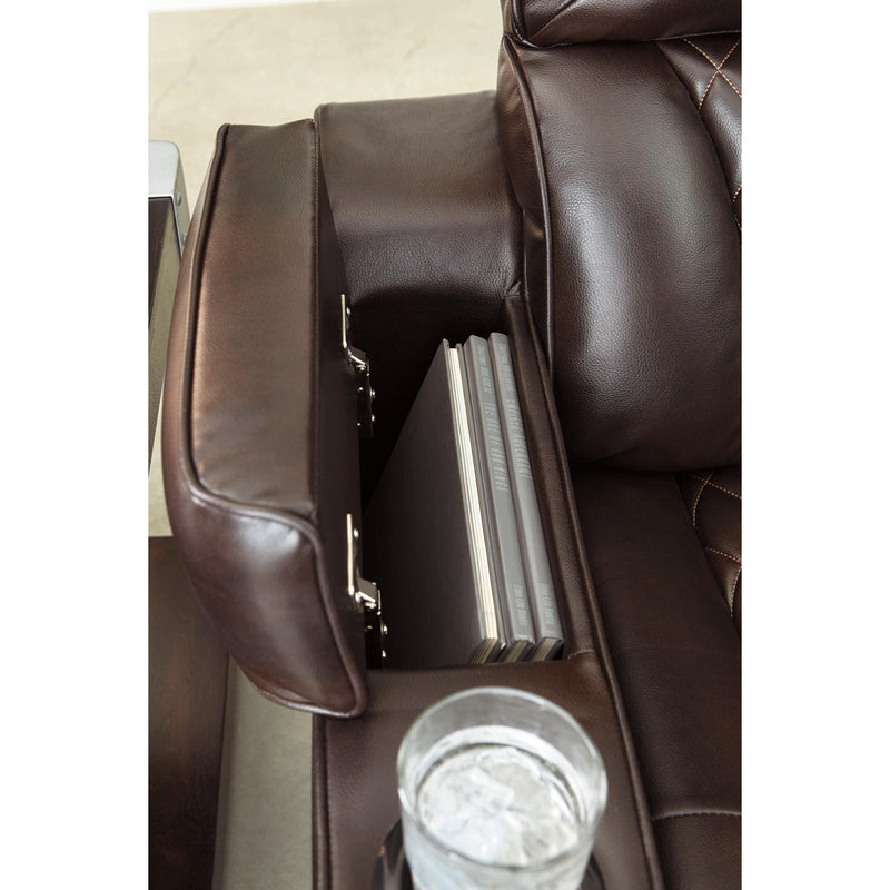 Signature Design by Ashley Warnerton Power Reclining Leather Look 3 pc Sectional 7540737/7540777/7540708 IMAGE 7