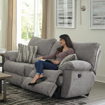 Catnapper Sadler Power Reclining Fabric Loveseat with Console 62419 1875-18/2154-38 IMAGE 1