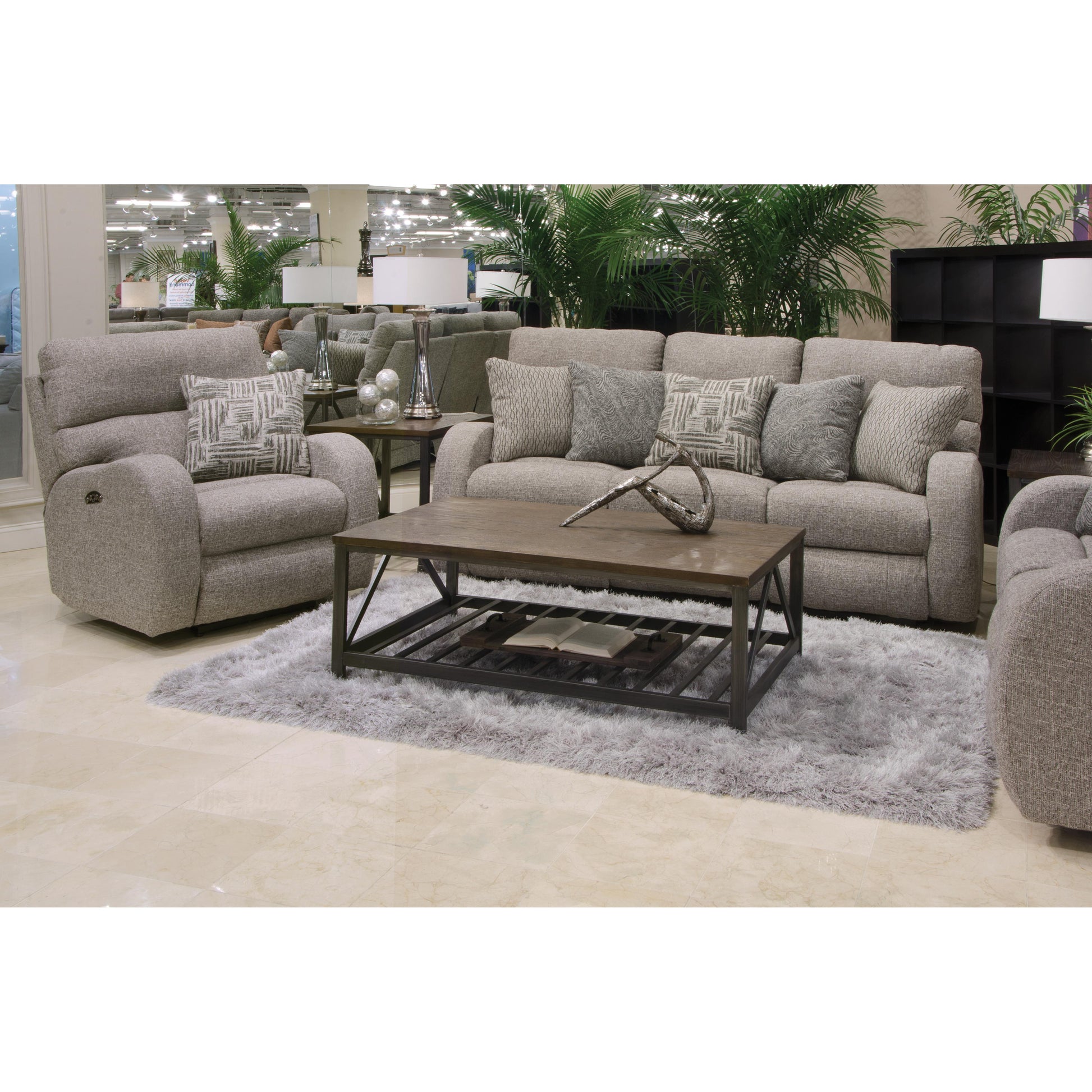  Catnapper Liam Power Fabric Recliner with Wall Recline 63900-7 2166-18/2167-43 IMAGE 2