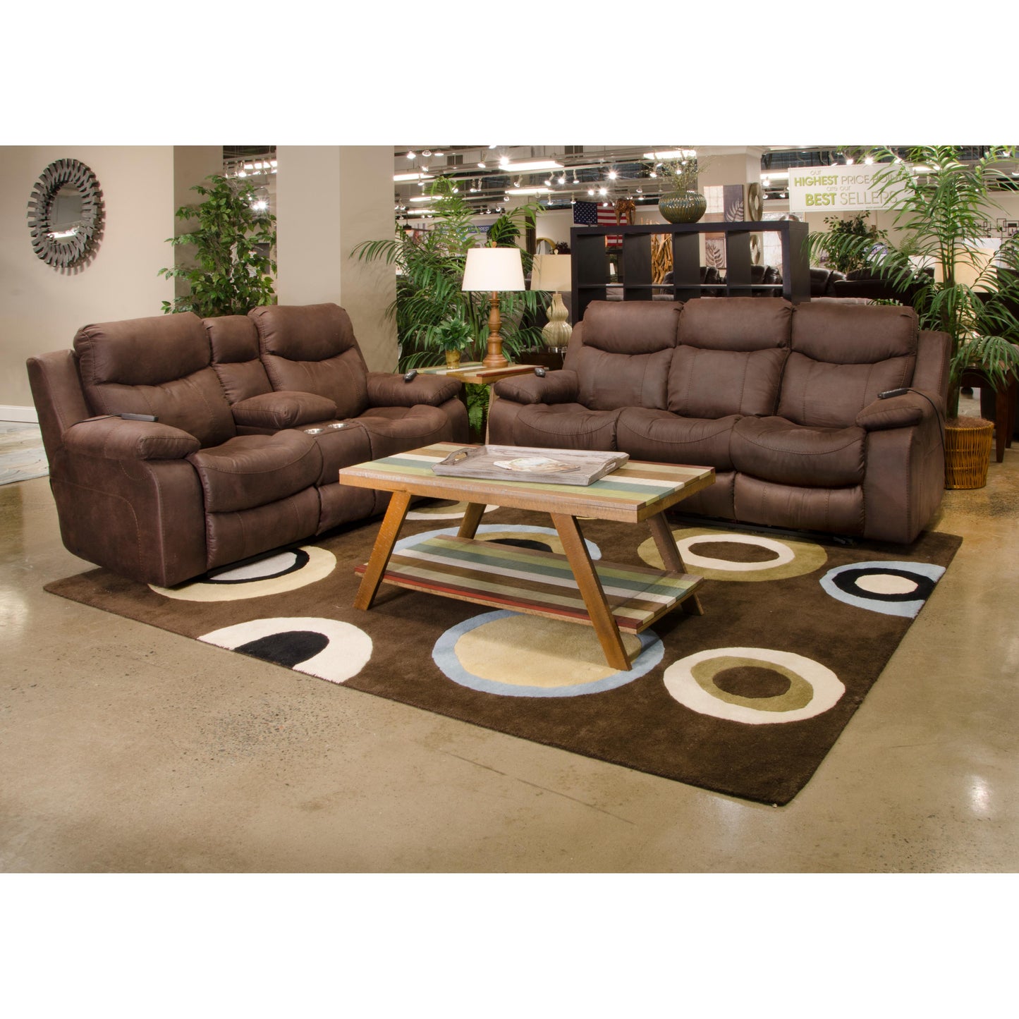  Catnapper Palmer Power Reclining Leather Look Sofa 763955 1307-29 IMAGE 7