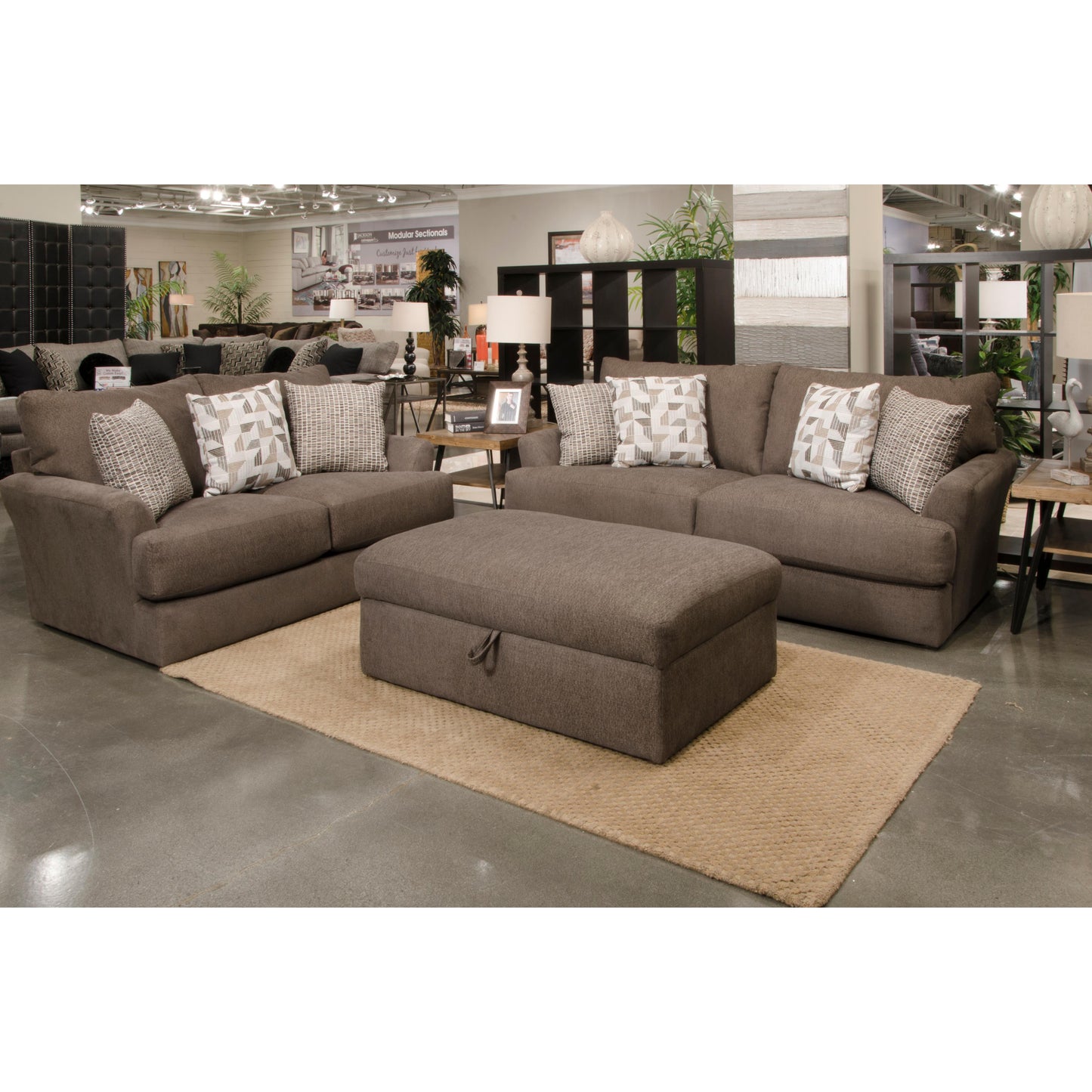  Jackson Furniture Copeland Fabric Storage Ottoman 4482-77 2003-9 IMAGE 2