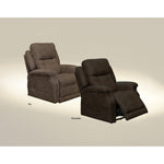 Catnapper Haywood Fabric and Leather Look Lift Chair with Heat and Massage 64890 1412-59 IMAGE 3