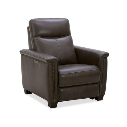 Crawford Recliner in Cacao Leather by Liberty Furniture