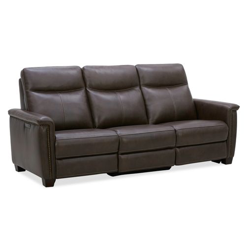 Crawford Sofa in Cacao Leather by Liberty Furniture