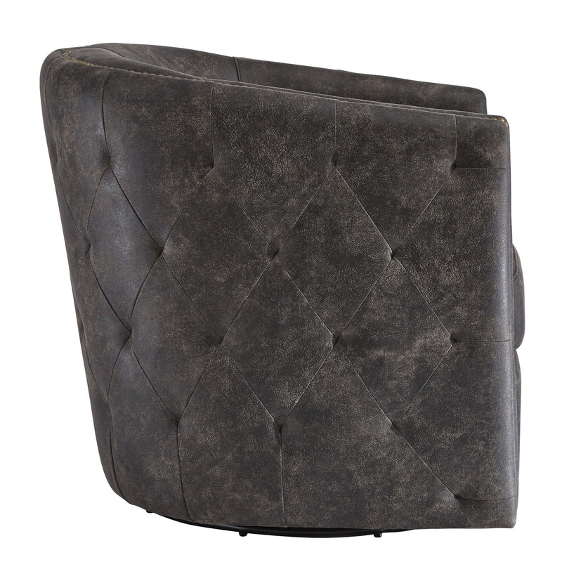 Signature Design by Ashley Brentlow Swivel Leather Look Accent Chair A3000202 IMAGE 2