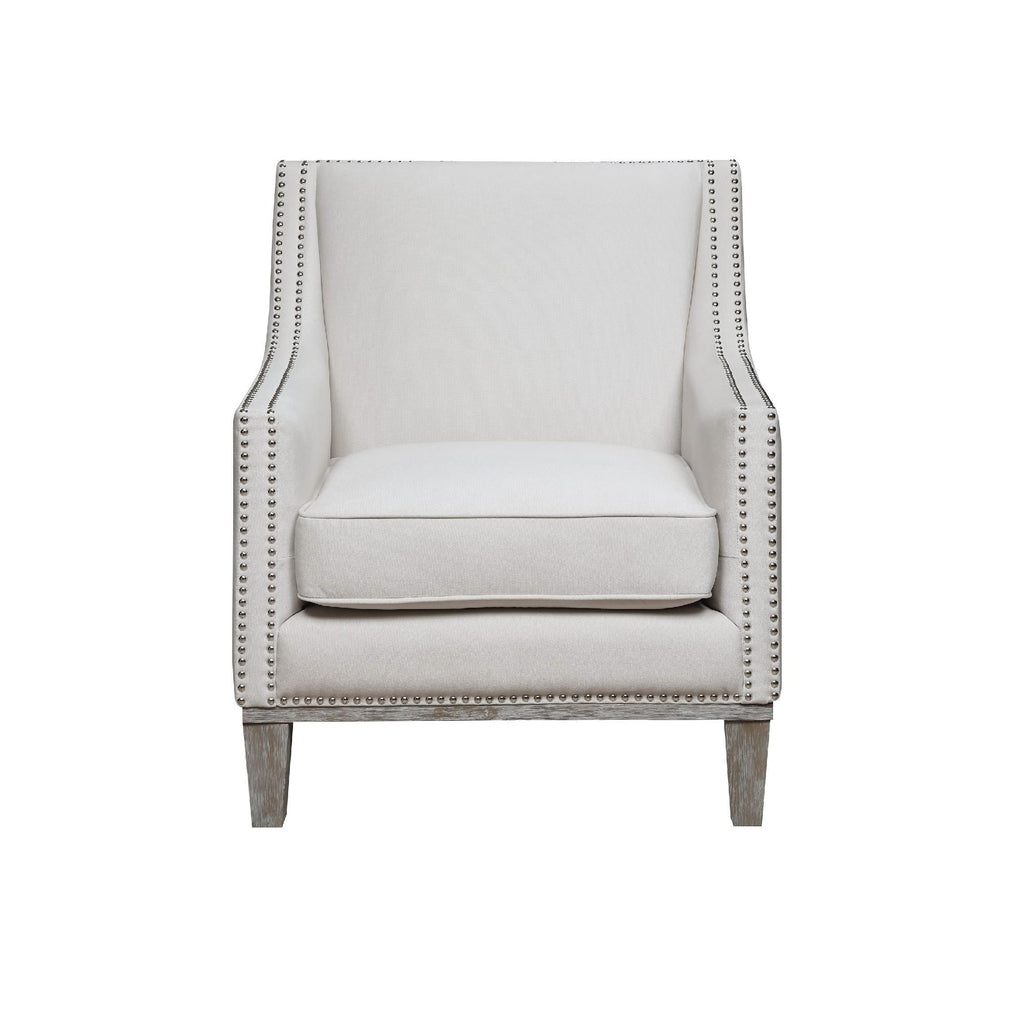  Elements International Augusta UAG814100 Accent Chair - Otto Snow IMAGE 1