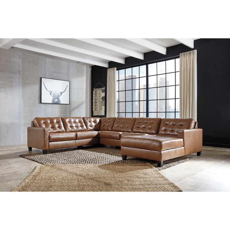 Signature Design by Ashley Baskove Leather Match 4 pc Sectional 1110255/1110234/1110277/1110217 IMAGE 3