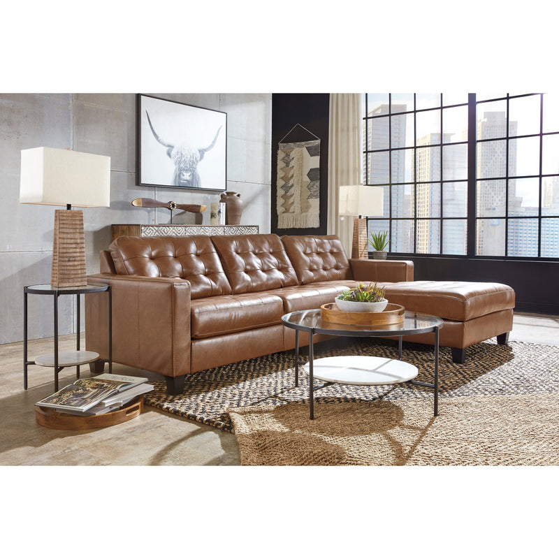 Signature Design by Ashley Baskove Leather Match 2 pc Sectional 1110255/1110217 IMAGE 4