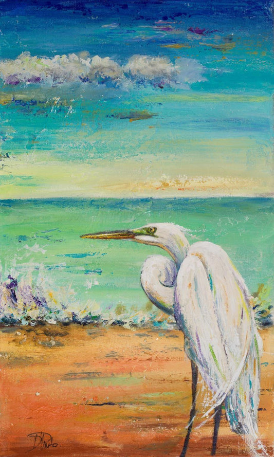 Great Egret II by Patricia Pinto Canvas Wall Art 45x60