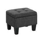  Elements International Ethan UEH090100CA Storage Bench Set - Heirloom Charcoal IMAGE 3