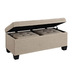  Elements International Ethan UEH082100CA Storage Bench Set - Heirloom Natural IMAGE 1