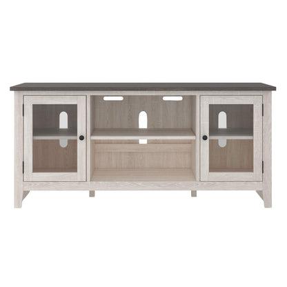 Signature Design by Ashley Dorrinson W287-68 Large TV Stand with Fireplace Option IMAGE 2