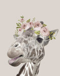 60777 Peek A Boo Giraffe  45 x 60 Classy Art