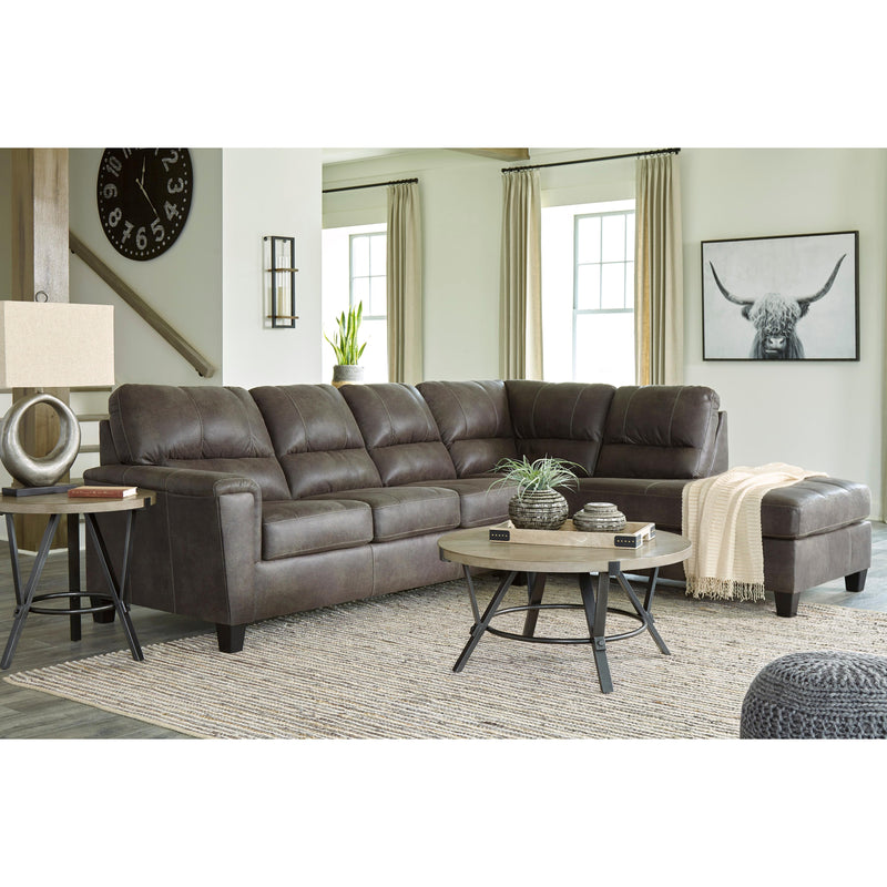 Signature Design by Ashley Navi Leather Look Sleeper Sectional 9400269/9400217 IMAGE 8