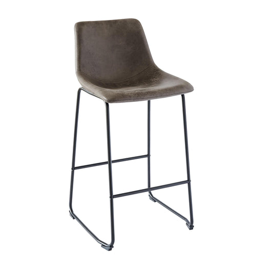  Elements International Wes BWS900BSE Bar Stool - Gray IMAGE 1