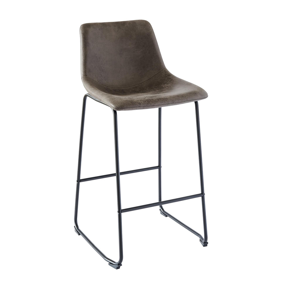  Elements International Wes BWS900BSE Bar Stool - Gray IMAGE 1