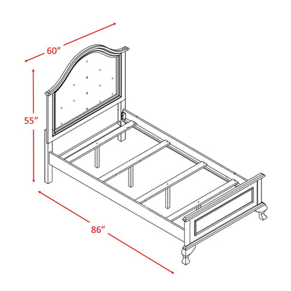  Elements International Jesse JS700FTB Full Panel Bed w/ Trundle IMAGE 3