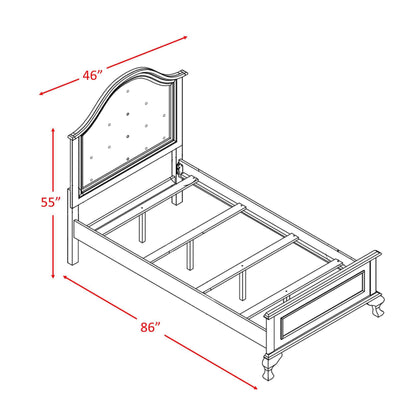  Elements International Jesse JS700TB Twin Panel Bed IMAGE 3