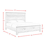 Elements International Millers Cove King Panel Bed MC300KB IMAGE 9