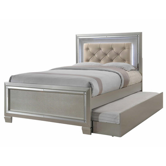 Elements International Platinum Youth LT111FTB Full Platform Bed w/ Trundle IMAGE 1